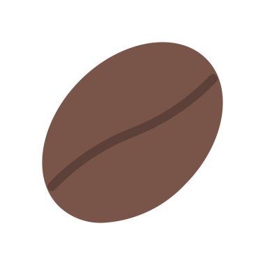 Kavrulmuş kahve çekirdeği simgesi, basit vektör çizim