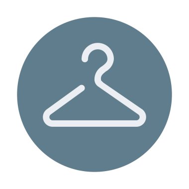 Dolap askısı simgesi, basit vektör çizim