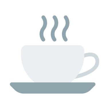 Sıcak çay simgesi, basit vektör çizim