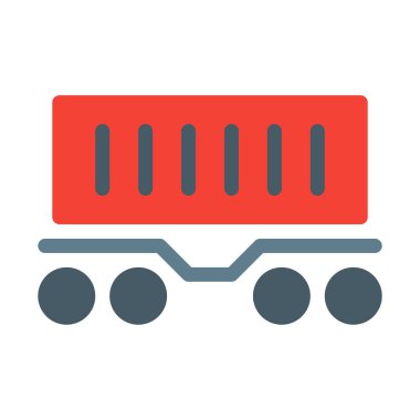 Konteyner simgesi, basit vektör çizim