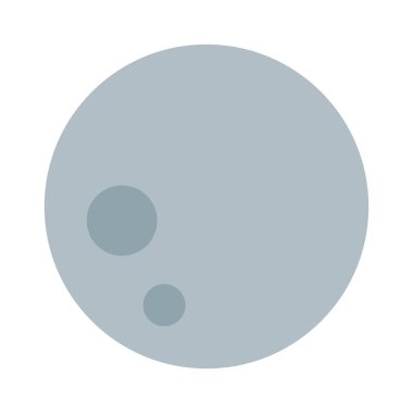 Dolunay evresi simgesi, basit vektör çizim