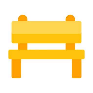 Park tezgah alanı simgesini, basit vektör çizim