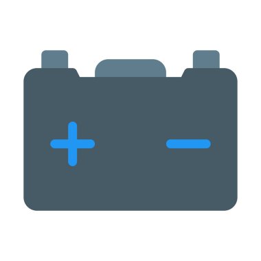 Araba batarya kutsal kişilerin resmi, basit vektör çizim