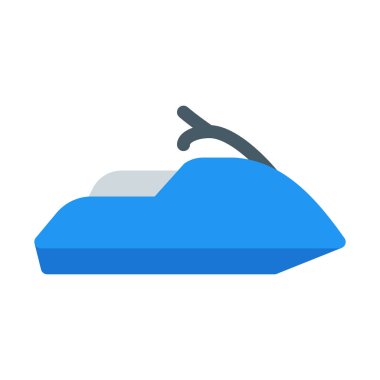 Spor Jet Ski simgesi, basit vektör çizim