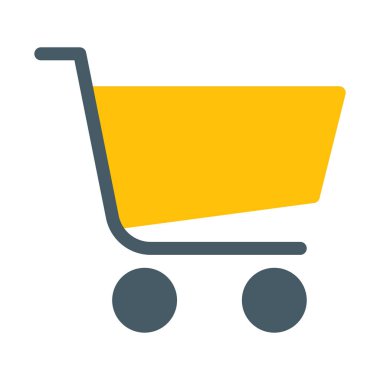 Alışveriş Sepeti simgesini, basit vektör çizim