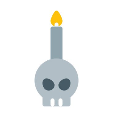 Şamdan simgesi, basit vektör çizim