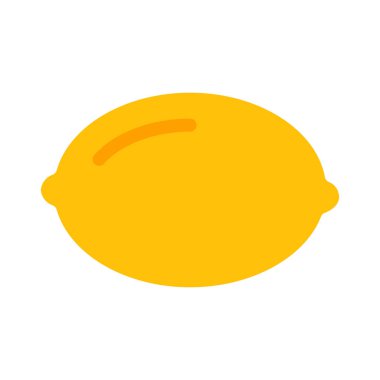 Narenciye organik limon simgesi, basit vektör çizim