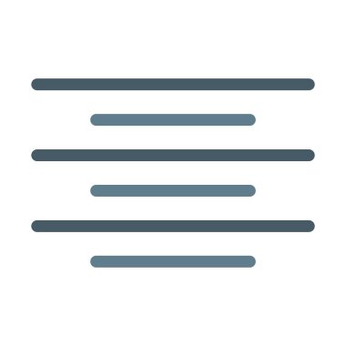 Merkezi paragraf simgesi, basit vektör çizim Hizala