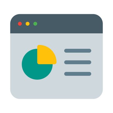 Analytics Windows uygulama simgesi, basit vektör çizim