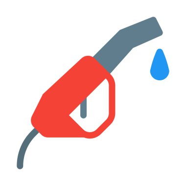 Gaz Pompa makinesi simgesini, basit vektör çizim