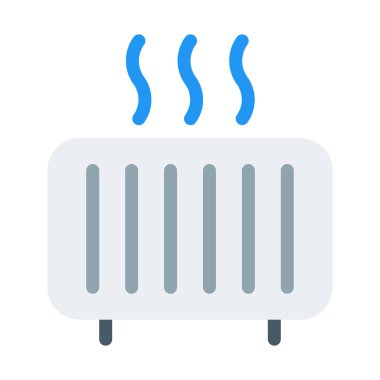 Oda Isıtma birimi simgesi, basit vektör çizim