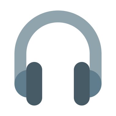 Kablosuz müzik kulaklık simgesini, basit vektör çizim