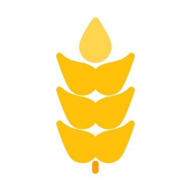 Zengin Tahıl tahıl simgesi, basit vektör çizim