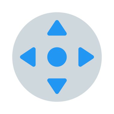 Yön veya gezinti denetimi simgesini, basit vektör çizim