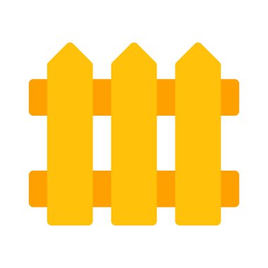 Güvenlik çit Guard simgesi, basit vektör çizim