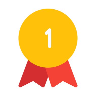 Ödül ödül toplu simgesi, basit vektör çizim