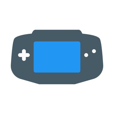 Taşınabilir oyun cihazı simgesi, basit vektör çizim