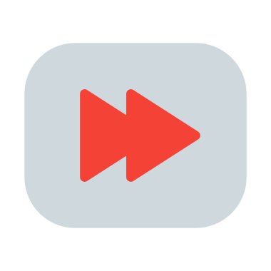 Hızlı ileri sembol simge, basit vektör çizim