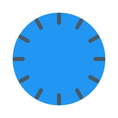 Saat duvar saati simgesini, basit vektör çizim