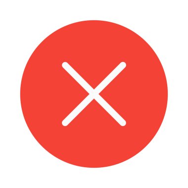 Hata simgesi, basit vektör çizim