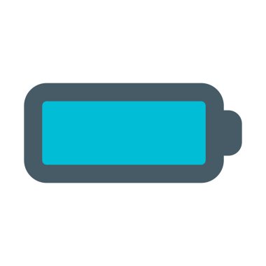 Pil tam simge, basit vektör çizim