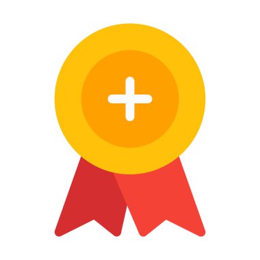 Ödülü rozet simge, basit vektör çizim Ekle