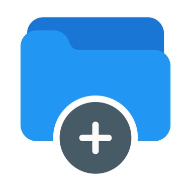 Eklemek veya yeni klasör simgesini, basit vektör çizim