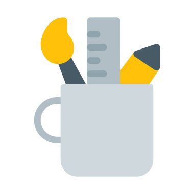 Sanat araçlar simgesi, basit vektör çizim