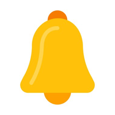 Noel dekoratif zil simgesini, basit vektör çizim