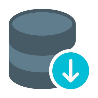 Veritabanı depolama simgesini, basit vektör çizim indir