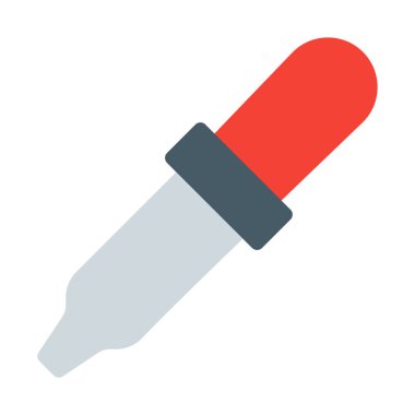 Damlalık renk seçici aracı simgesini, basit vektör çizim