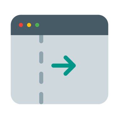 Sol kenar çubuğu arabirimi simgesini, basit vektör çizim