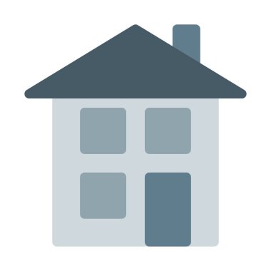 Özel daire ev simgesini, basit vektör çizim