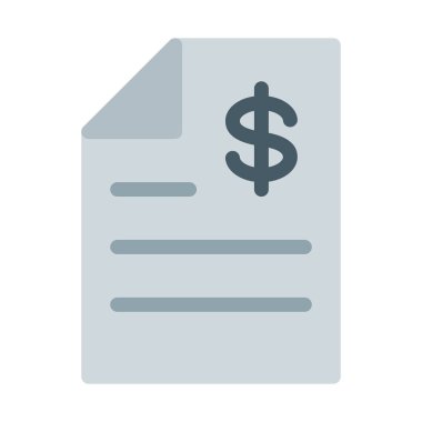 Sözleşme simgesi, basit vektör çizim