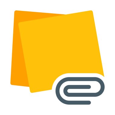 Post It simgesi, basit vektör çizim Ekle