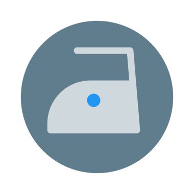 Kuru bez Ütü simgesi, basit vektör çizim