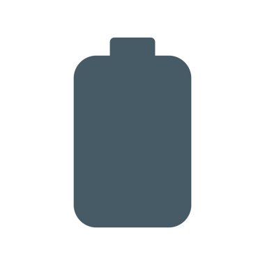 Yok pil bildirimi simgesi, basit vektör çizim