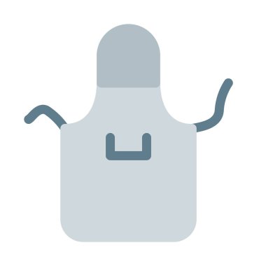 Mutfak önlüğü bez simgesi, basit vektör çizim