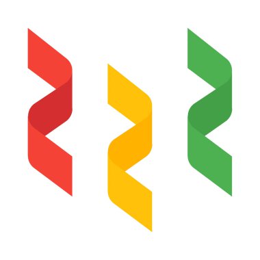 Doğum günü dekorasyon flamalar simgesi, basit vektör çizim