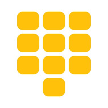 Çevirmeli Pad simgesi, basit vektör çizim