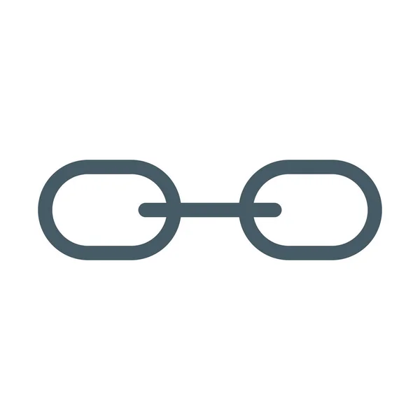 Link Oder Hyperlink Symbol Einfache Vektorillustration — Stockvektor