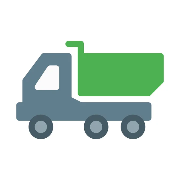 Dumper Truck Icône Service Illustration Vectorielle Simple — Image vectorielle
