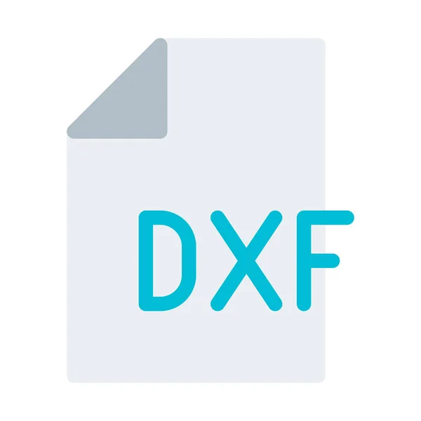 Dfx Formátumú Fájl Ikon Egyszerű Vektoros Illusztráció — Stock Vector