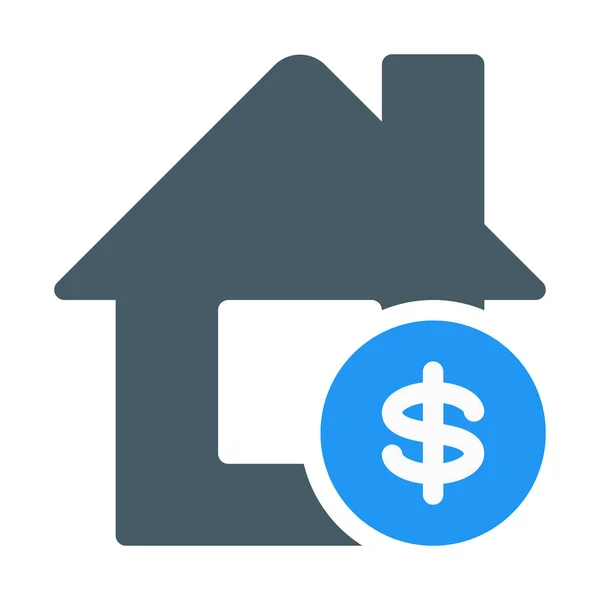 Buy House Property Icon Simple Vector Illustration — Stock Vector