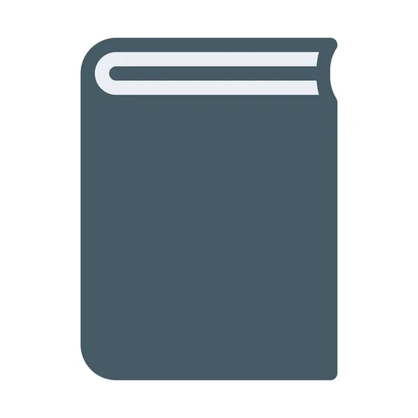 Icono Libro Texto Escolar Ilustración Vectorial Simple — Vector de stock