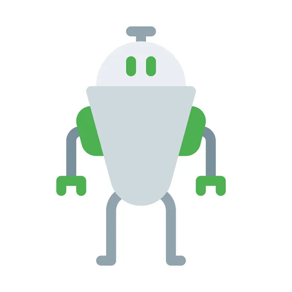 Antique Robot Icon Simple Vector Illustration — Stock Vector