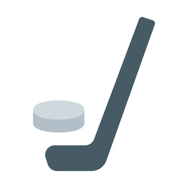 Icono Palo Hockey Sobre Hielo Ilustración Vectorial Simple — Vector de stock