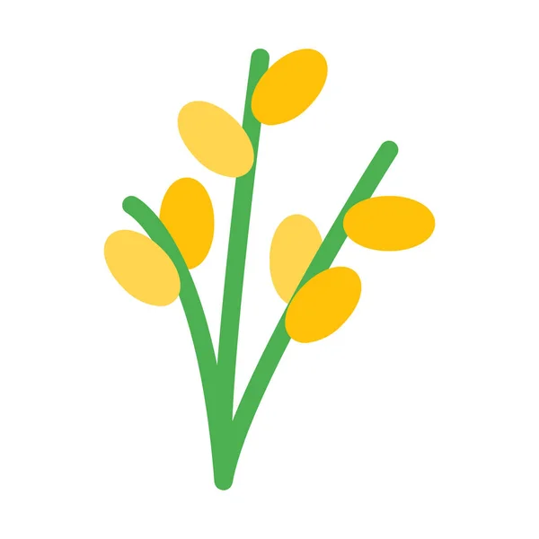 复活节柳树图标 简单的矢量插图 — 图库矢量图片