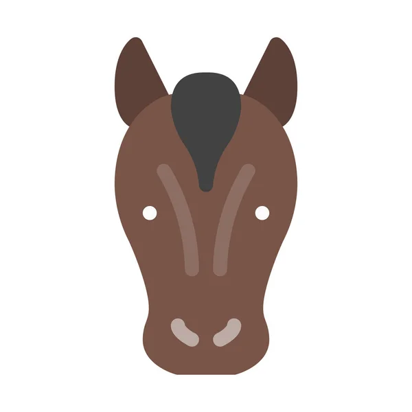 Correr Rápido Icono Caballo Ilustración Vector Simple — Vector de stock