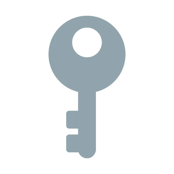 Ikona Klucza Drzwi Proste Wektor Ilustracja — Wektor stockowy